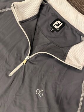 FootJoy Men's Jackson Country Club Golf quarter zip Gray size XXL mississippi